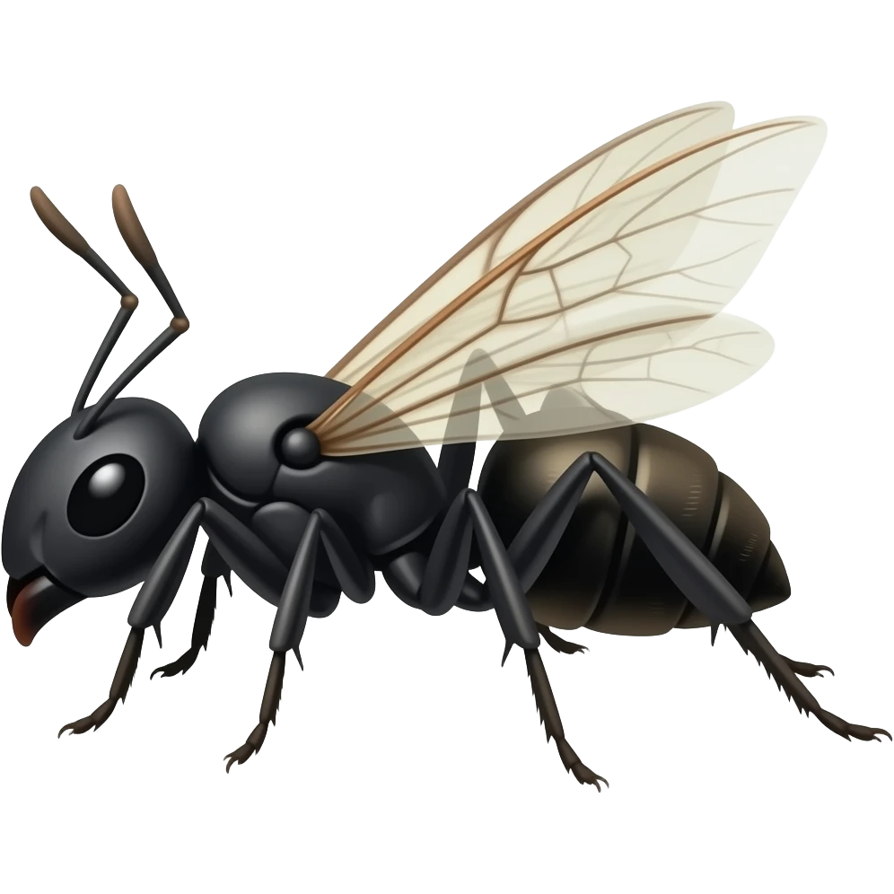 Black Ant queen emoji
