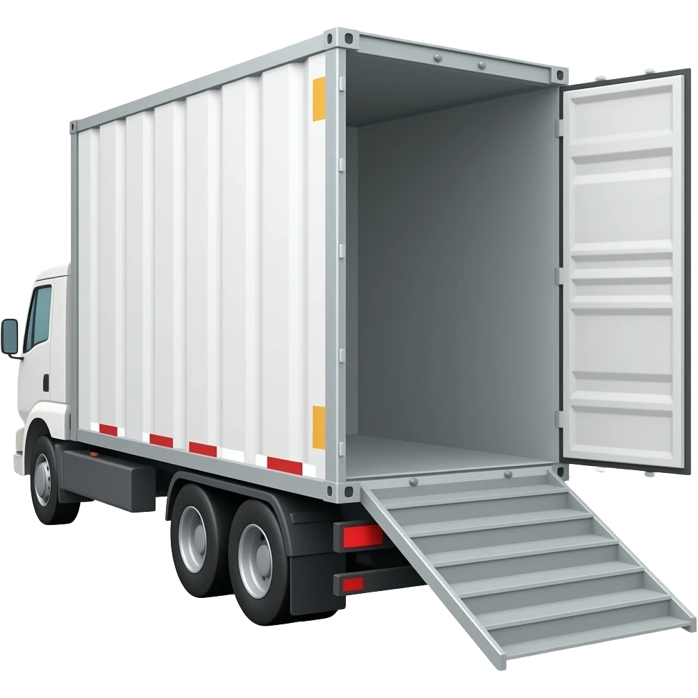 cargo trailer open from right emoji