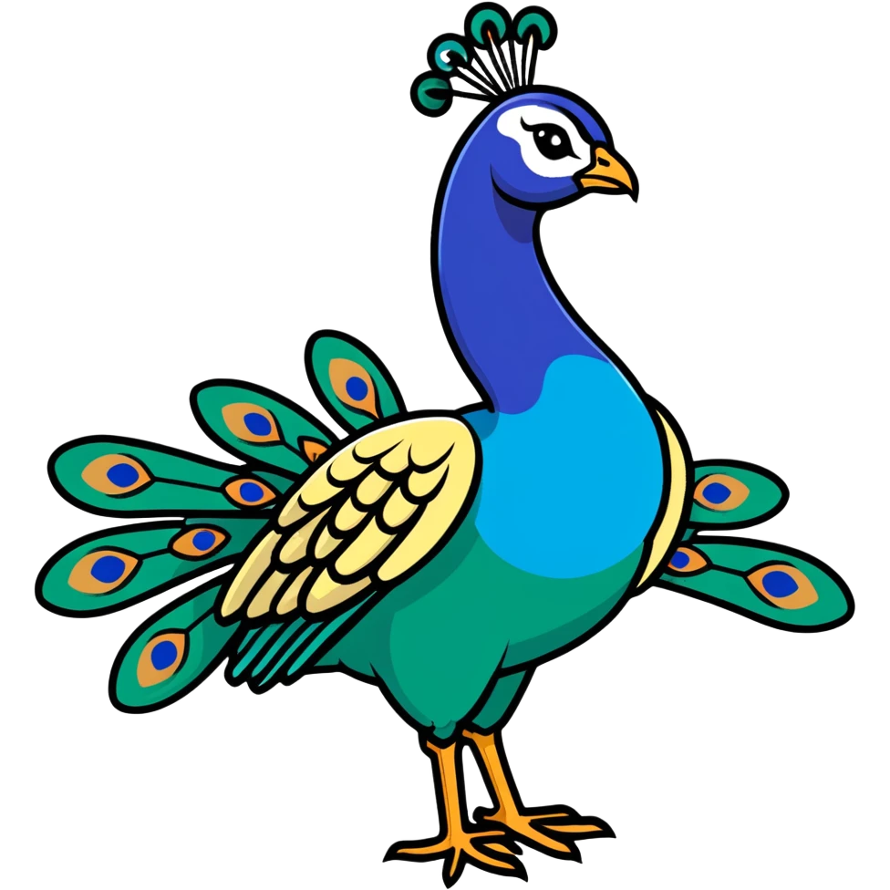 Peacock emoji