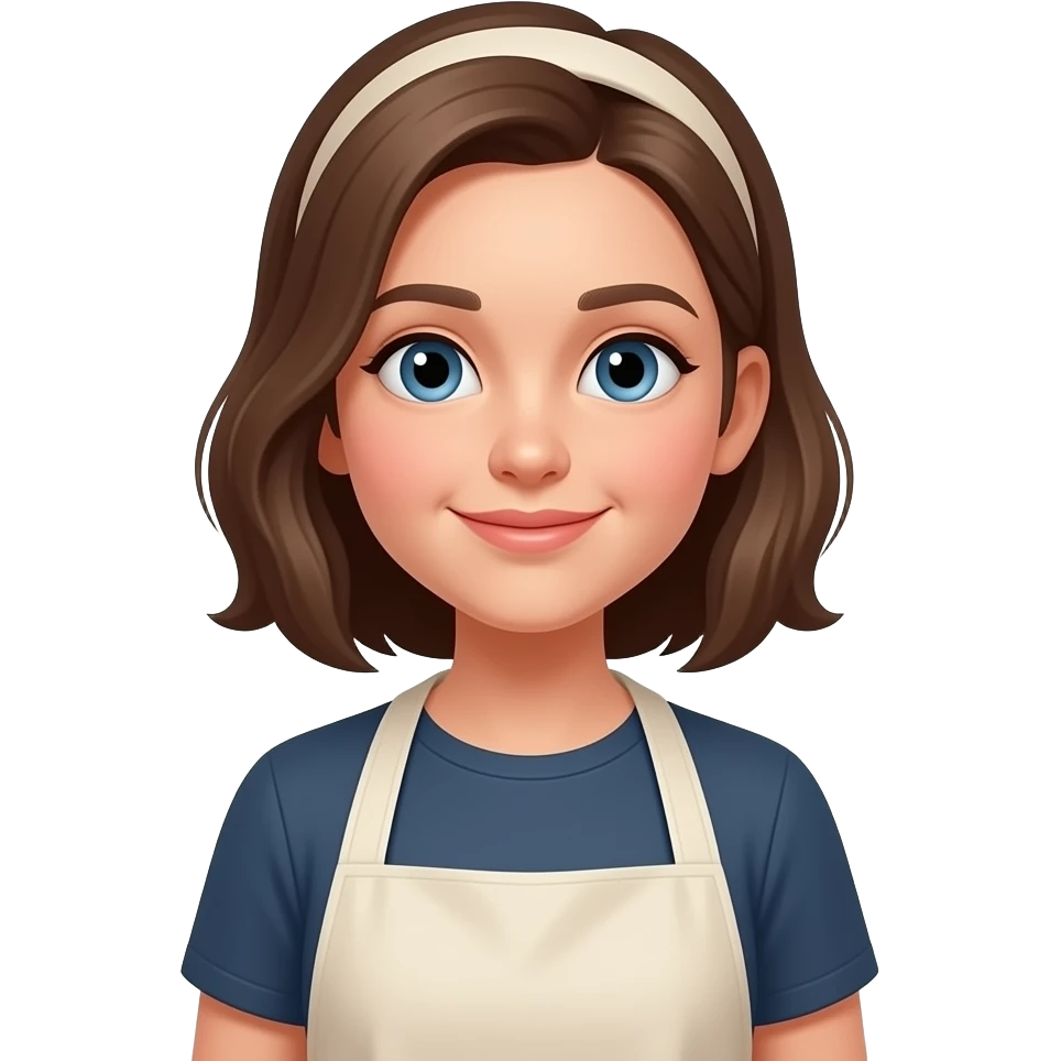 дівчина в фартуху emoji