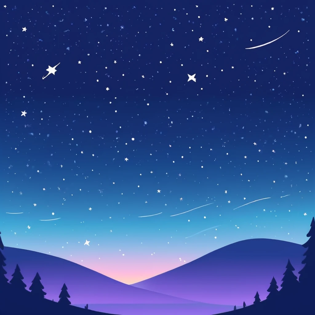 Sparkling starry night sky, galaxy view with stars and nebula emoji