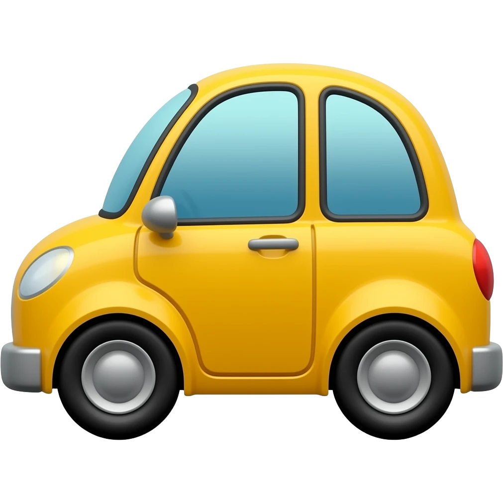 Yellow car emoji
