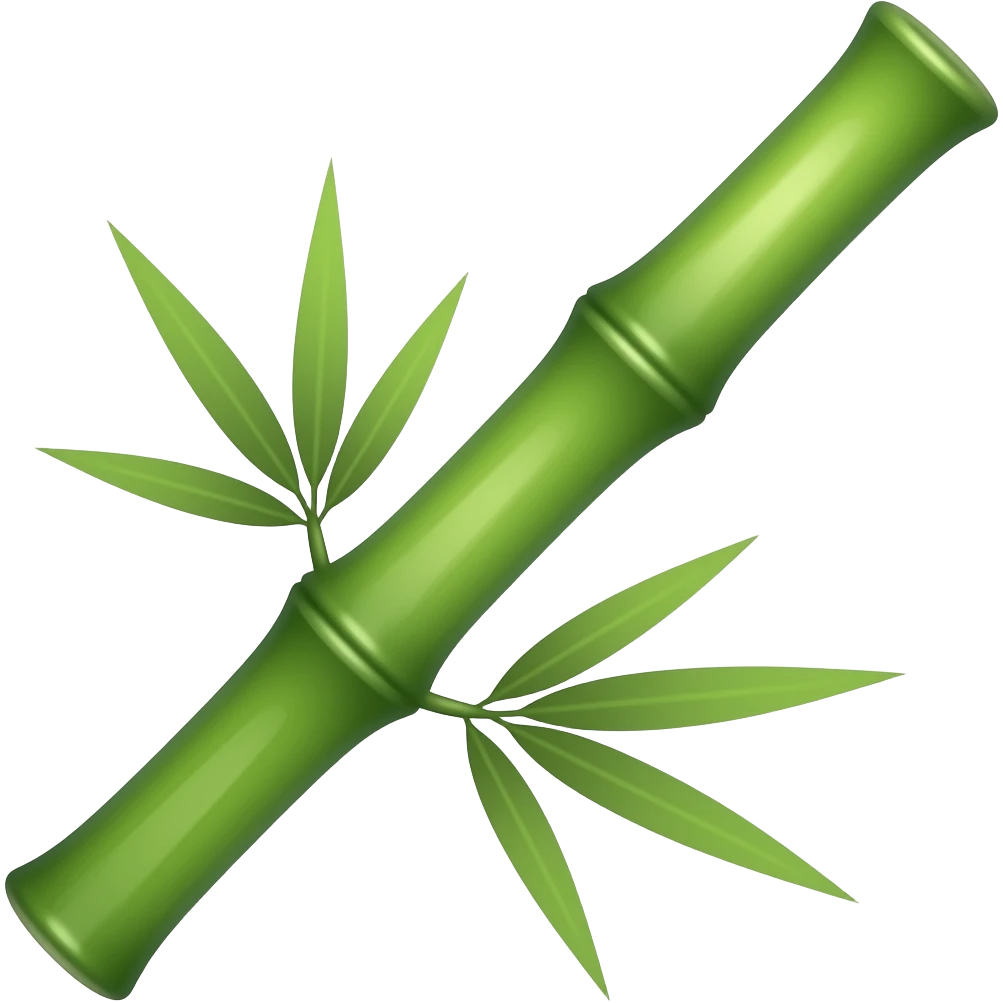 a rich bamboo emoji