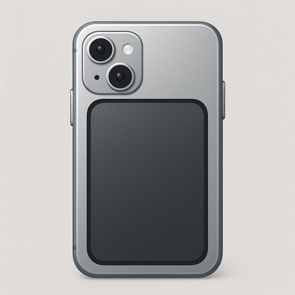 Сгенерируй мне металлический смартфон в стиле эпл емодзи emoji