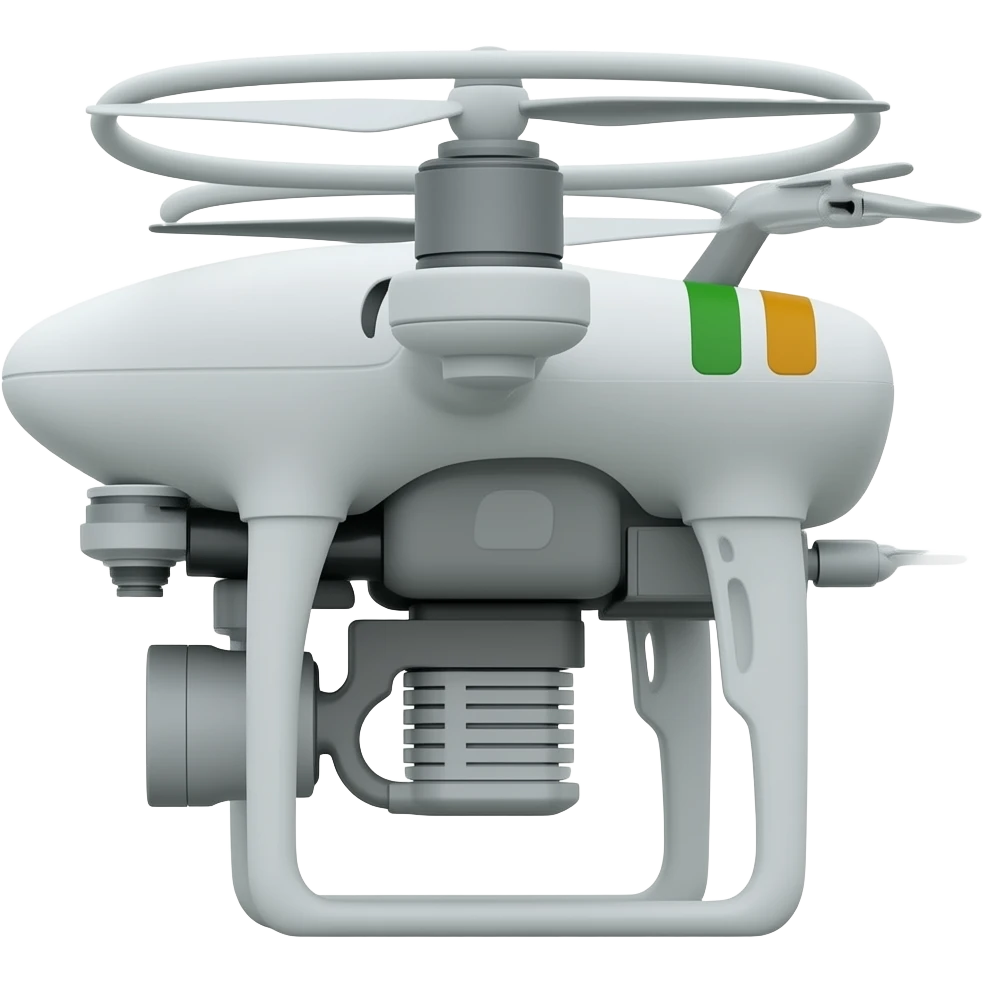 A drone as seen from sideways emoji