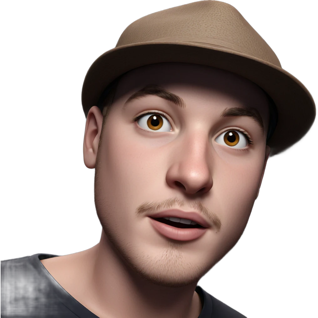 portrait of a boy in hat emoji