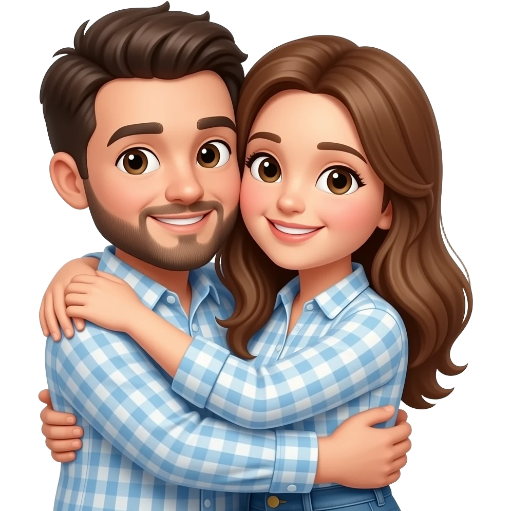 Show them tight against each other emoji