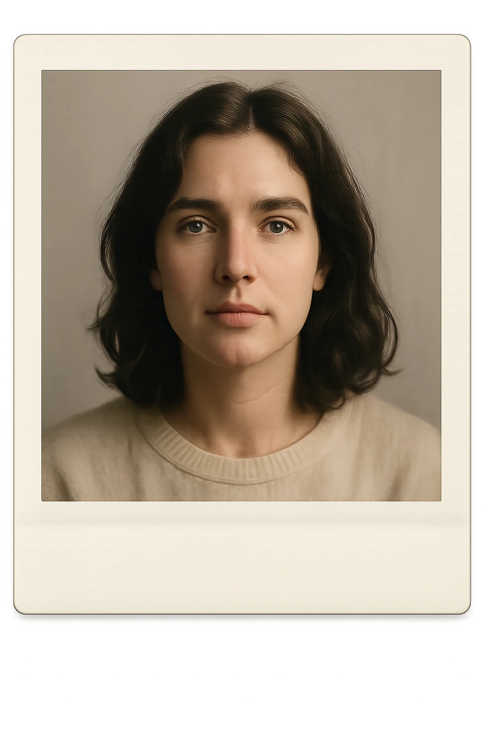 foto polaroid di una donna emoji