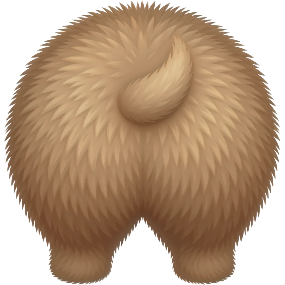 Culo peludo emoji