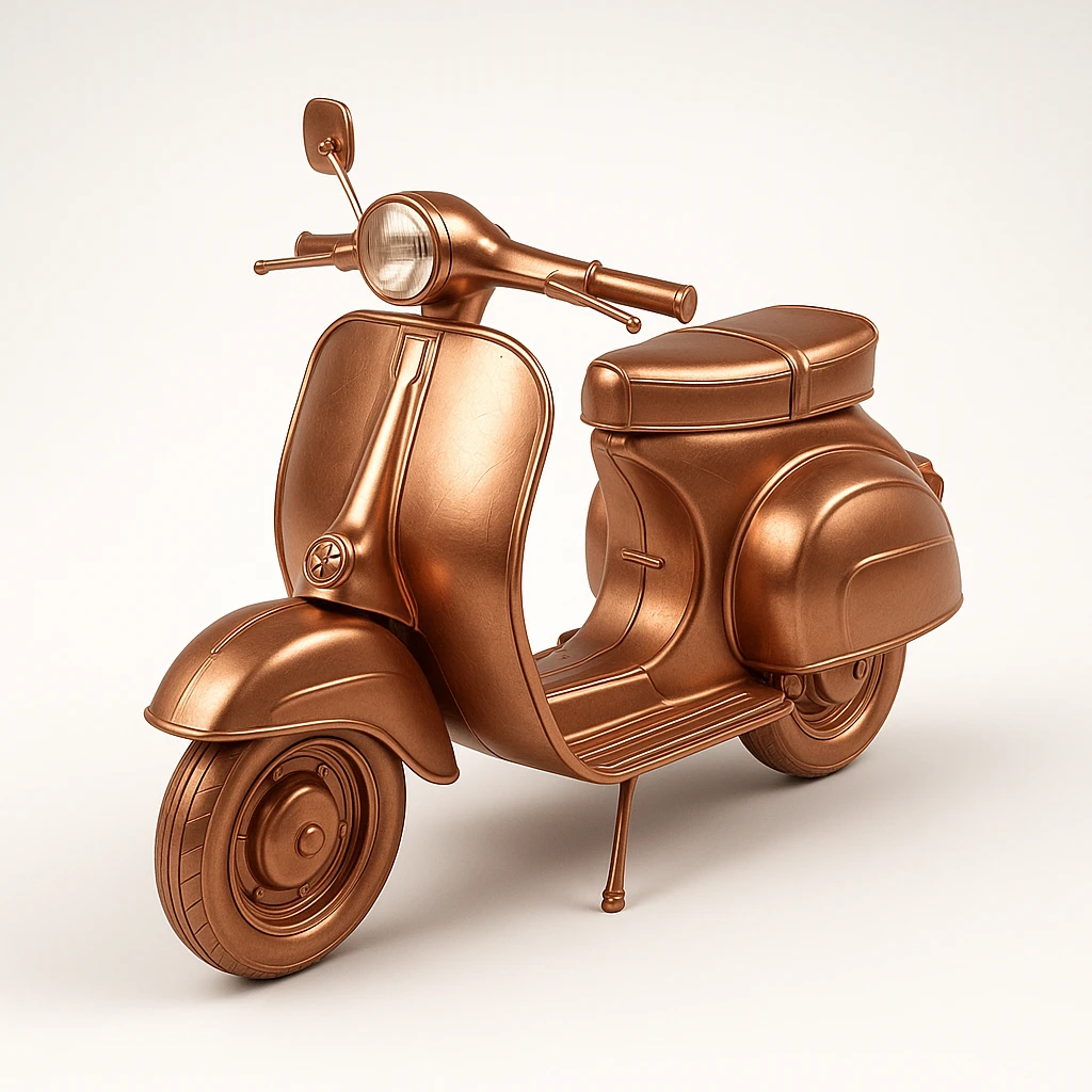 man and his pet dog riding a vespa emoji
