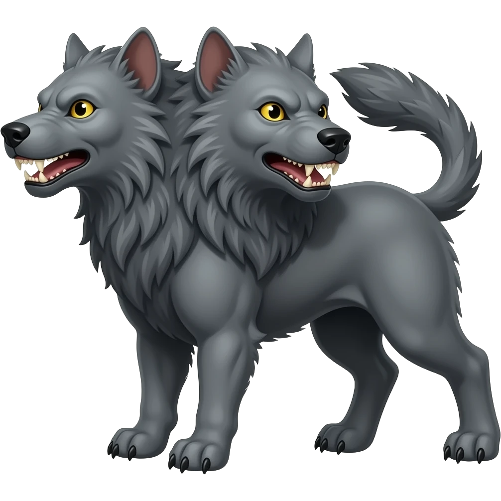 three heded Cerberus emoji