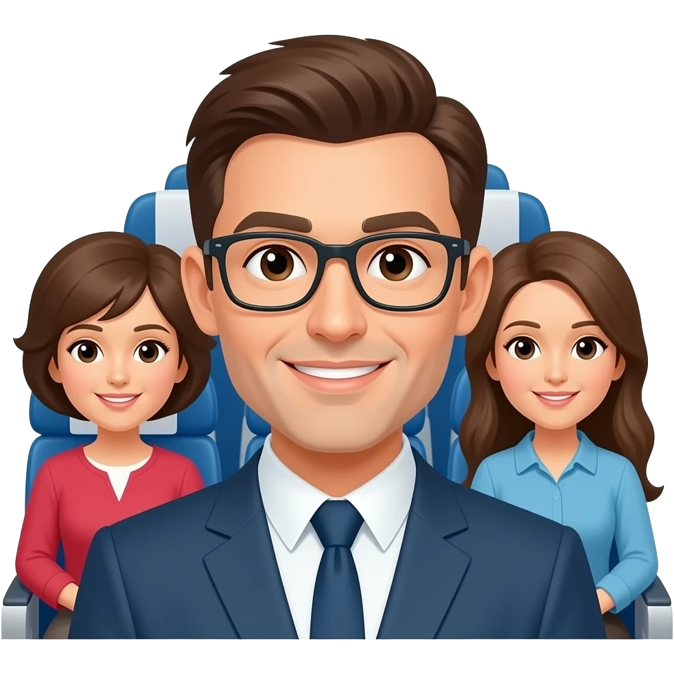 People Inside a plane emoji