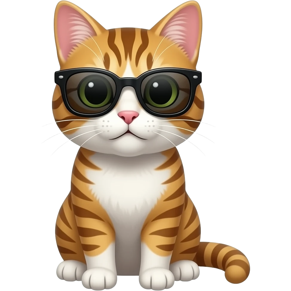 Cat wearing sunglasses emoji