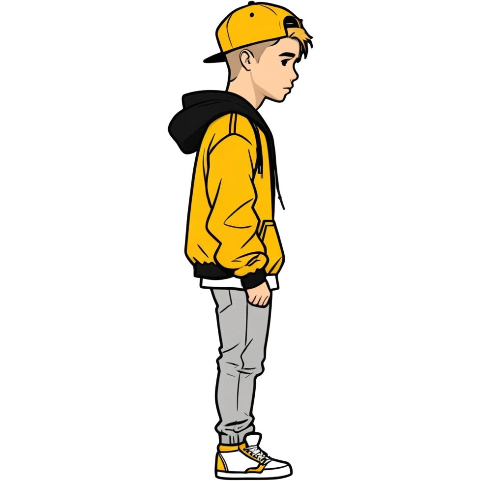 2022  Justin bieber,  canadian singer & musician , hyperrealistic, mirco-detailed, vivid, bold colors, flat layout, side view sticker design
 Must be 8k hd, 8000x8000px resolution. Must use very thin transparent smooth lines emoji