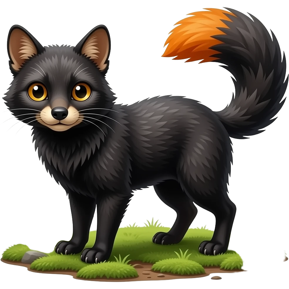 Civet, full body emoji