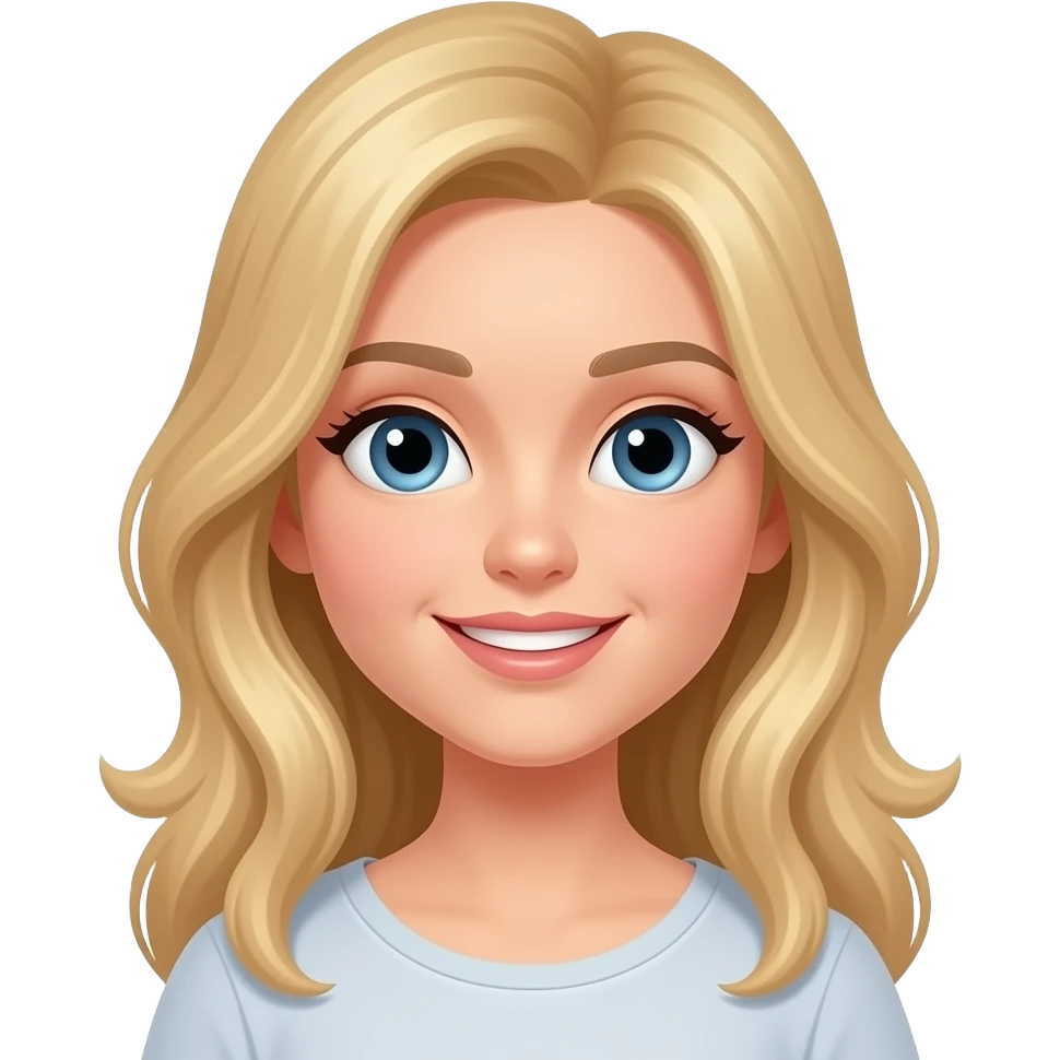 BLOND WOMAN'S 21ST BIRTHDAY emoji