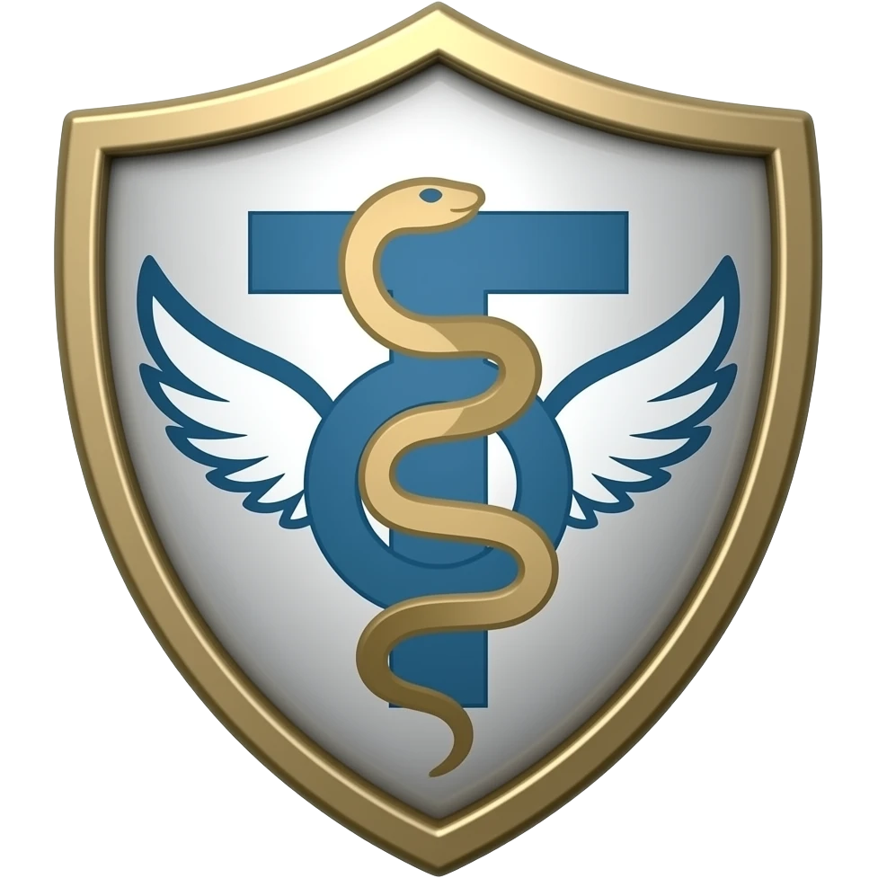 Crie um emoji do símbolo da terapia ocupacional. E ele é um brasão que contém as serpentes entrelaçadas formando a letra “T”, com a letra “O” superposta. O design inclui asas (representando o empoderamento social) . emoji