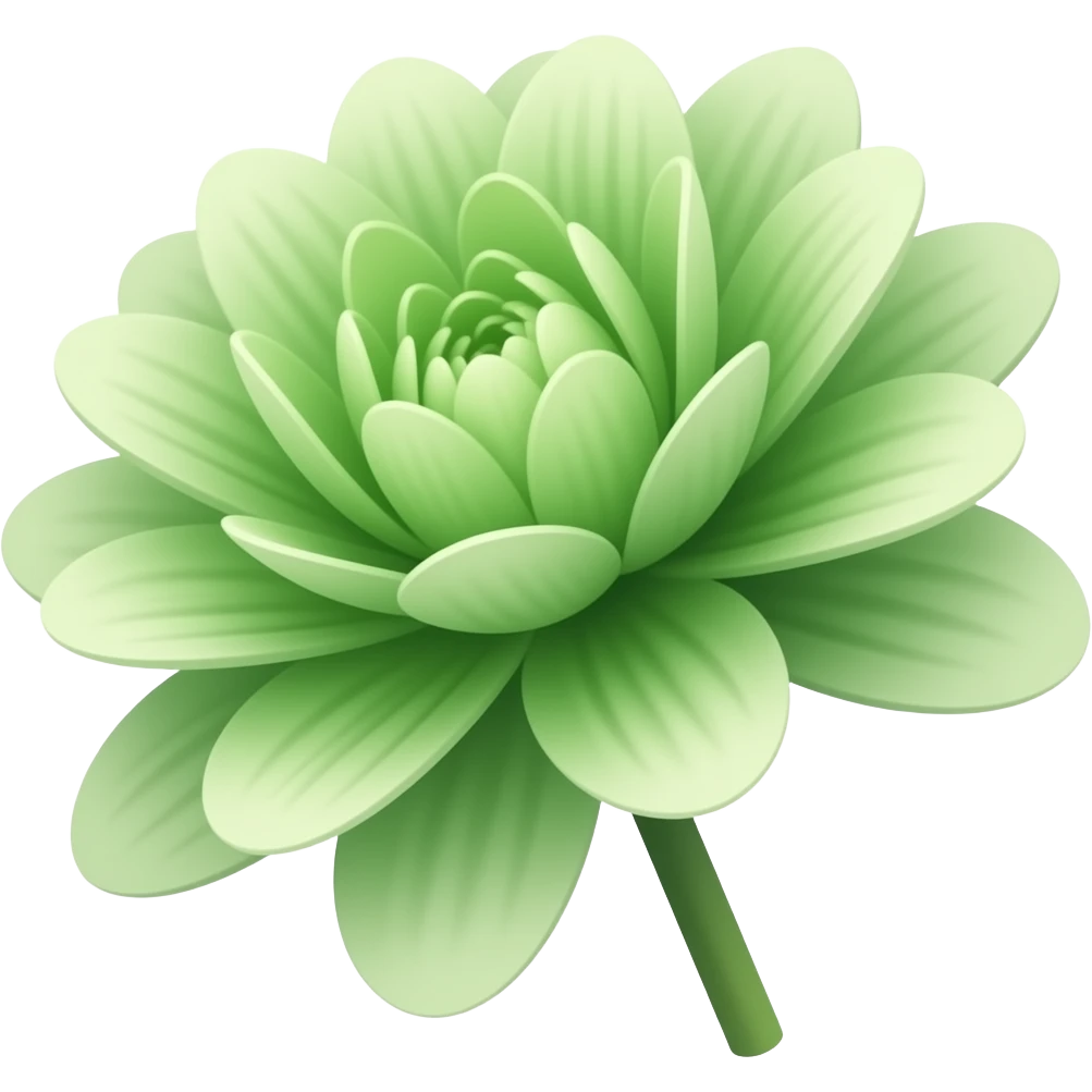 green flower emoji