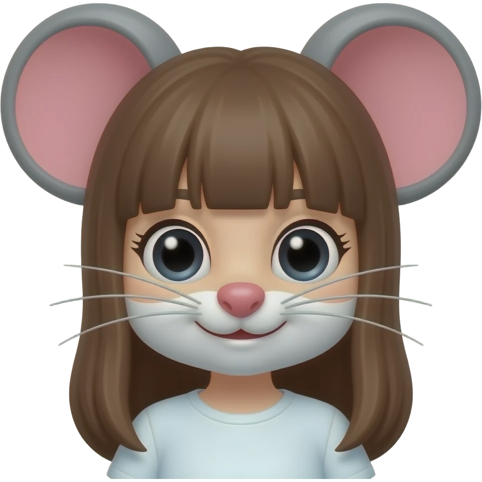 mouse girl emoji
