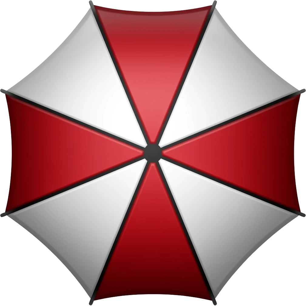 make umbrella corporation logo from resident evil emoji