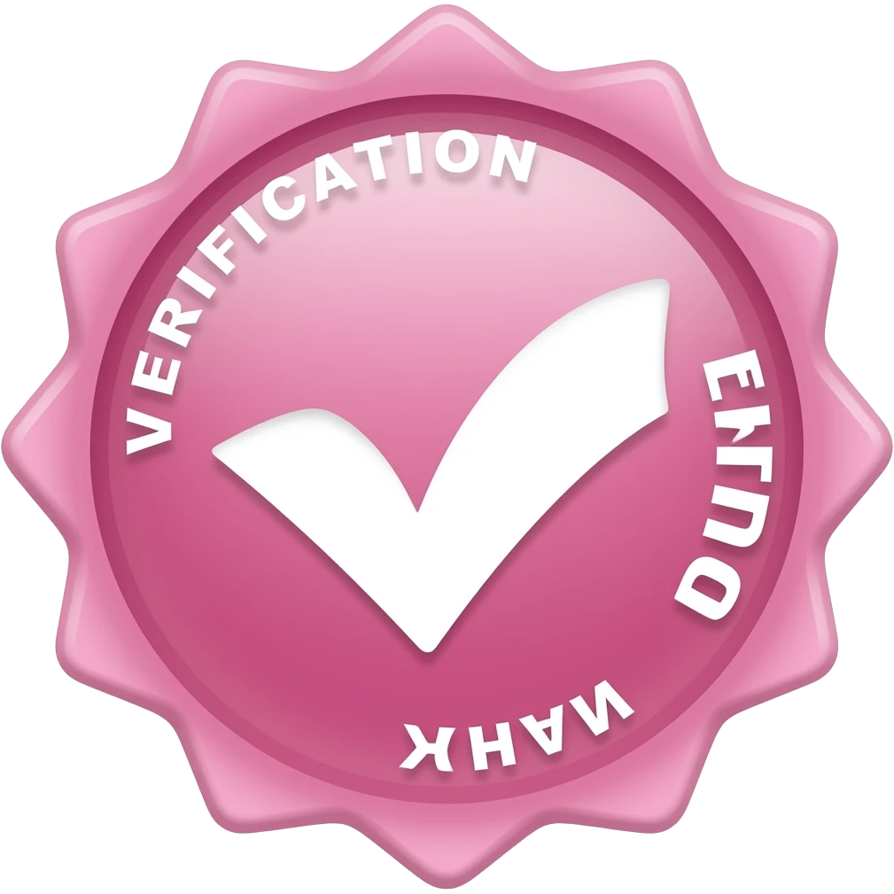 Verificación rosado emoji