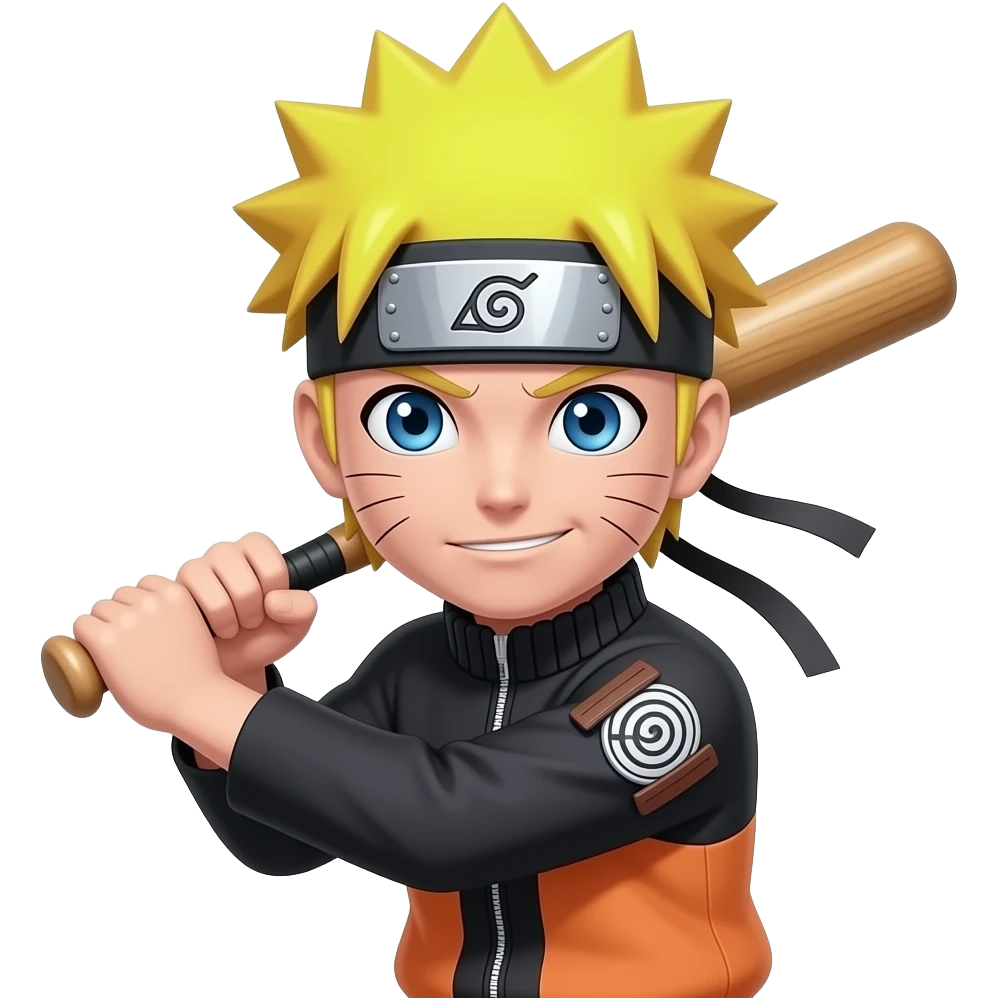 Naruto ke sath follow batn emoji