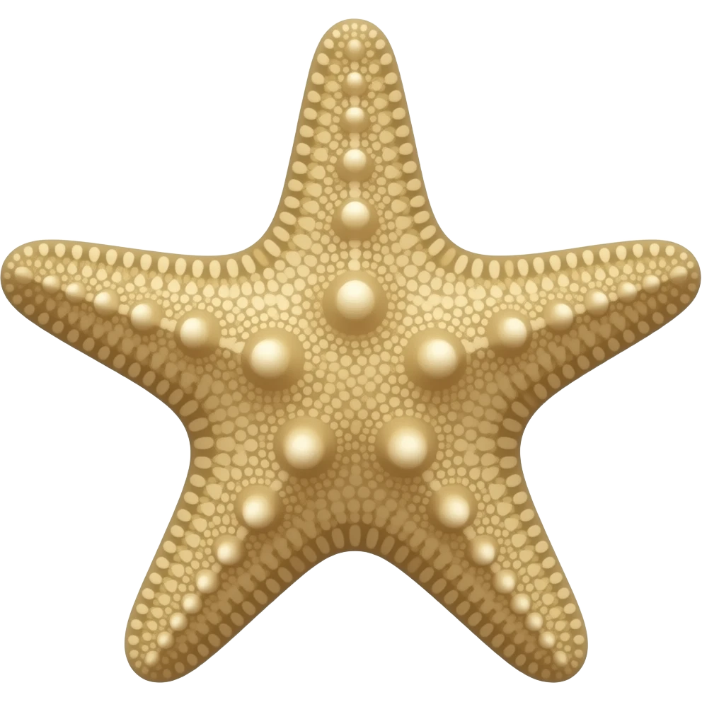 starfish with neutral color emoji