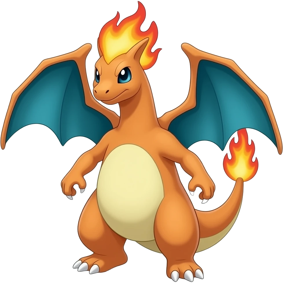 Guilmon-Flamedramon-Vernid-Pokémon-Fakémon-hybrid-creature, full body emoji