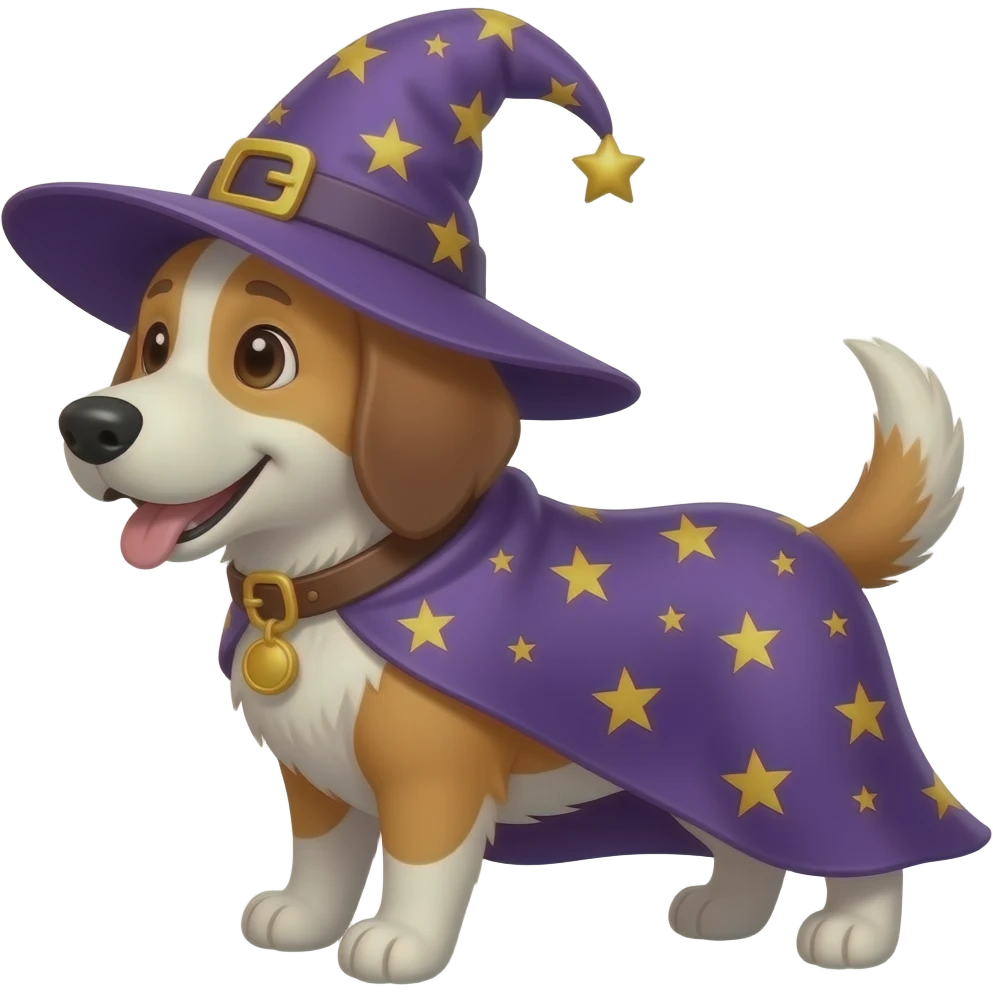 Dog wizard emoji