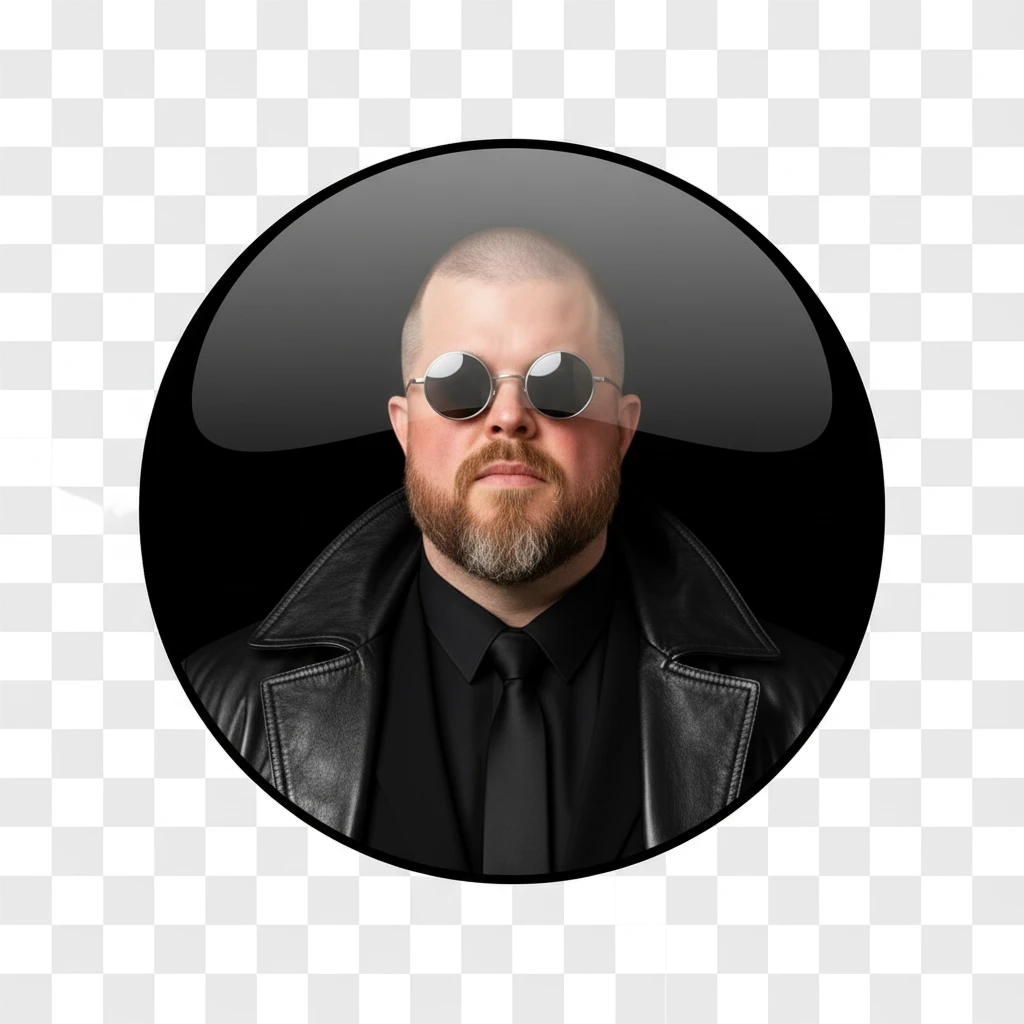 Make an emoji of this with a tansparent background, make the face realistic emoji