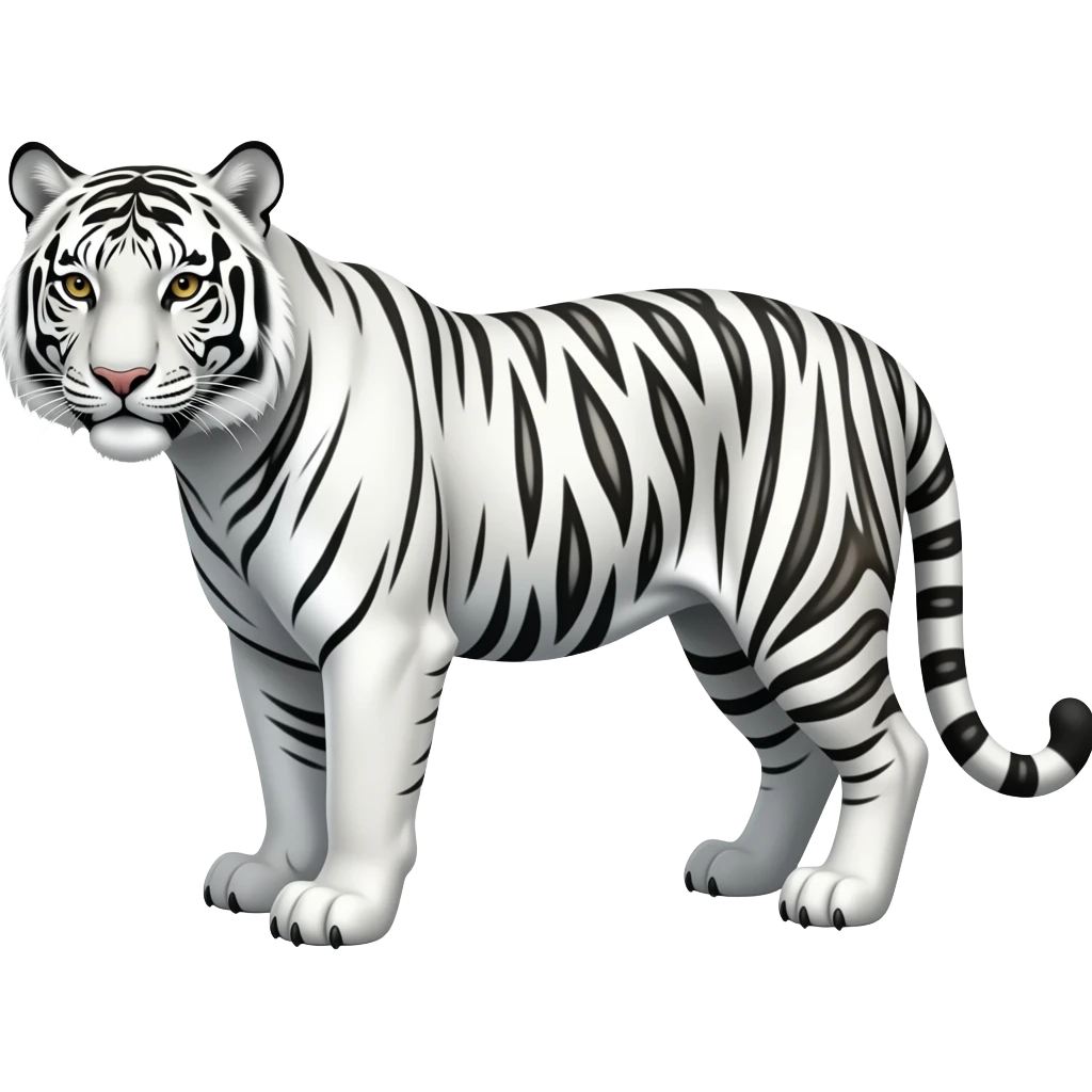 White tiger emoji