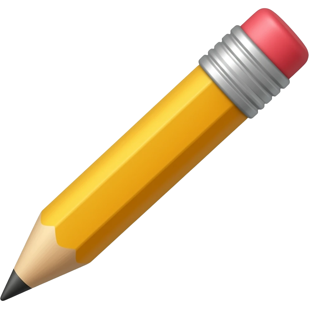 Un lapiz de dibujo emoji