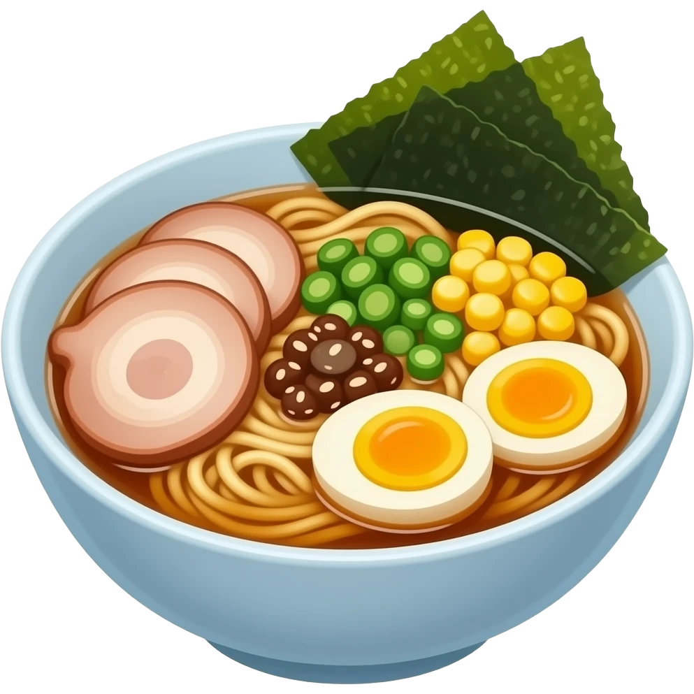 Some delicious ramen emoji