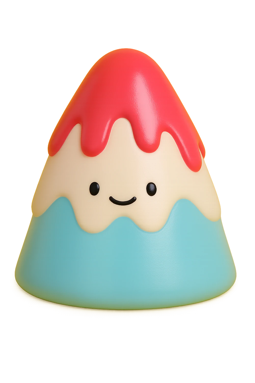 一杯看起来很好吃的日本富士山冰沙 无背景  emoji