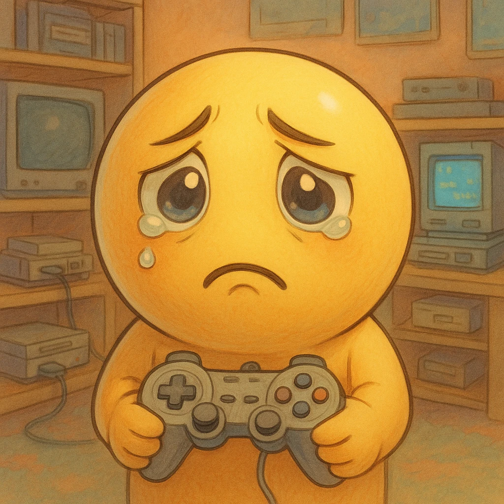 gaming themed sad emoji emoji