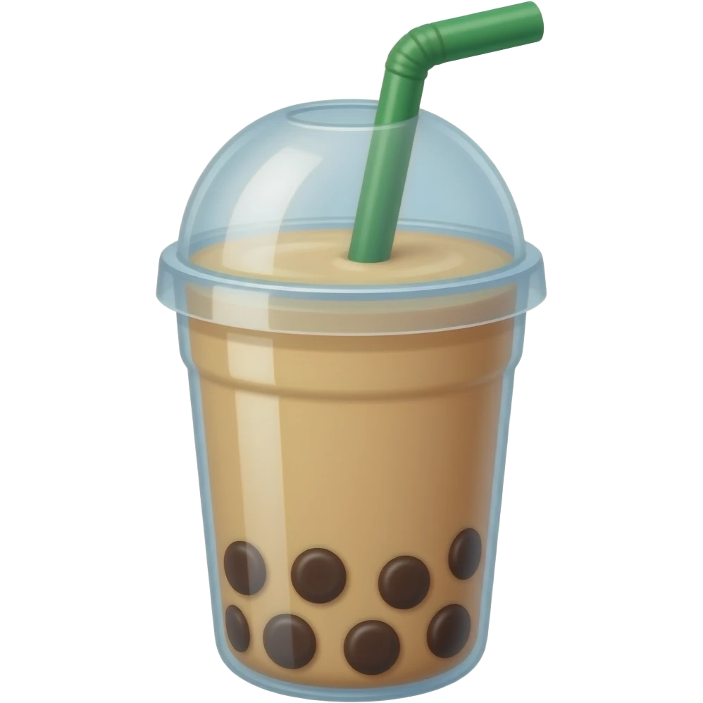 Jasmine bubble tea emoji