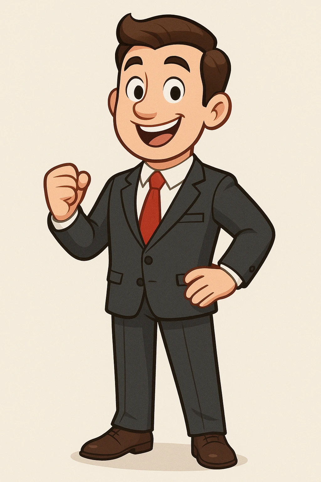 businessman, cartoon style emoji