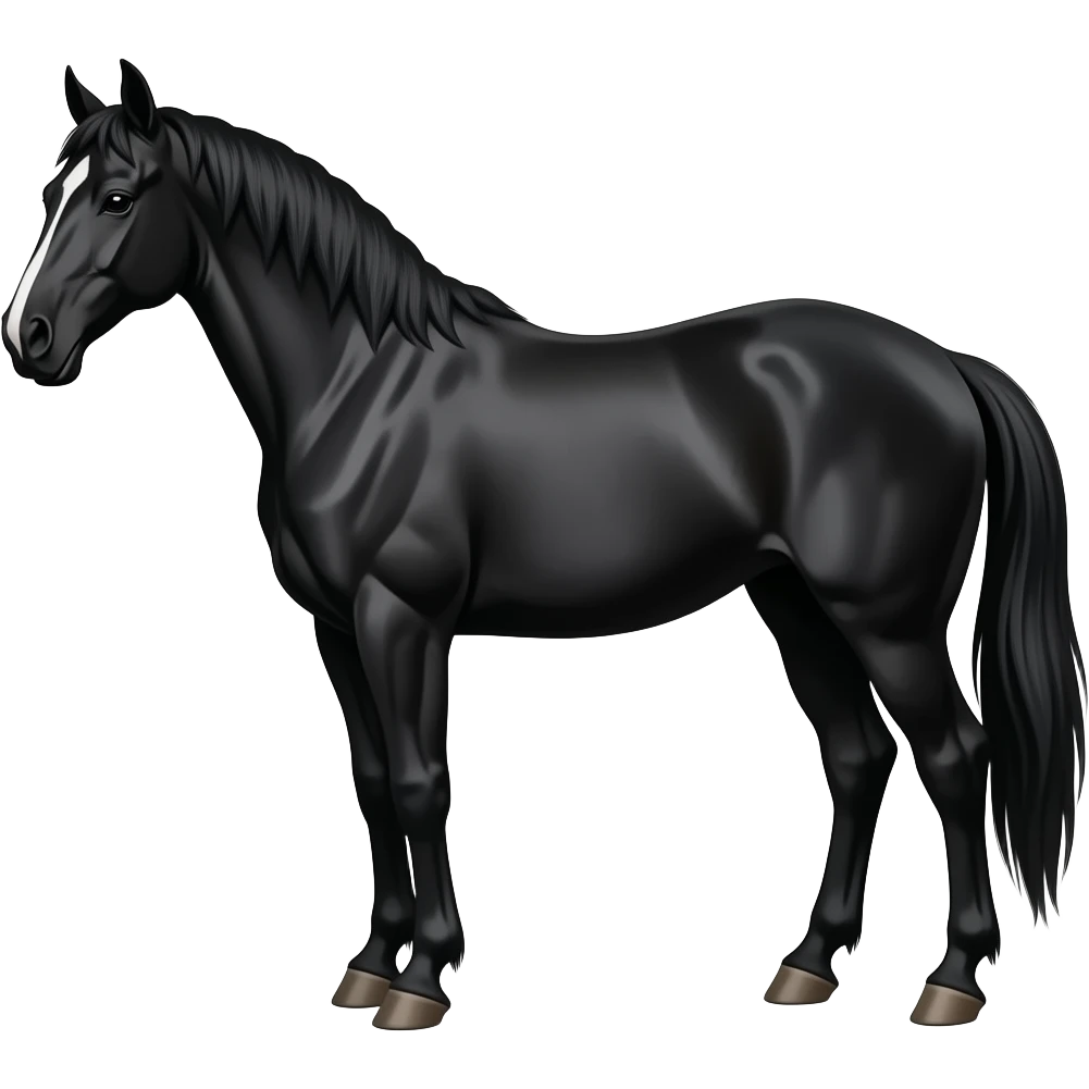 Black horse emoji