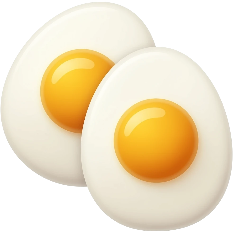 2 half fry eggs emoji