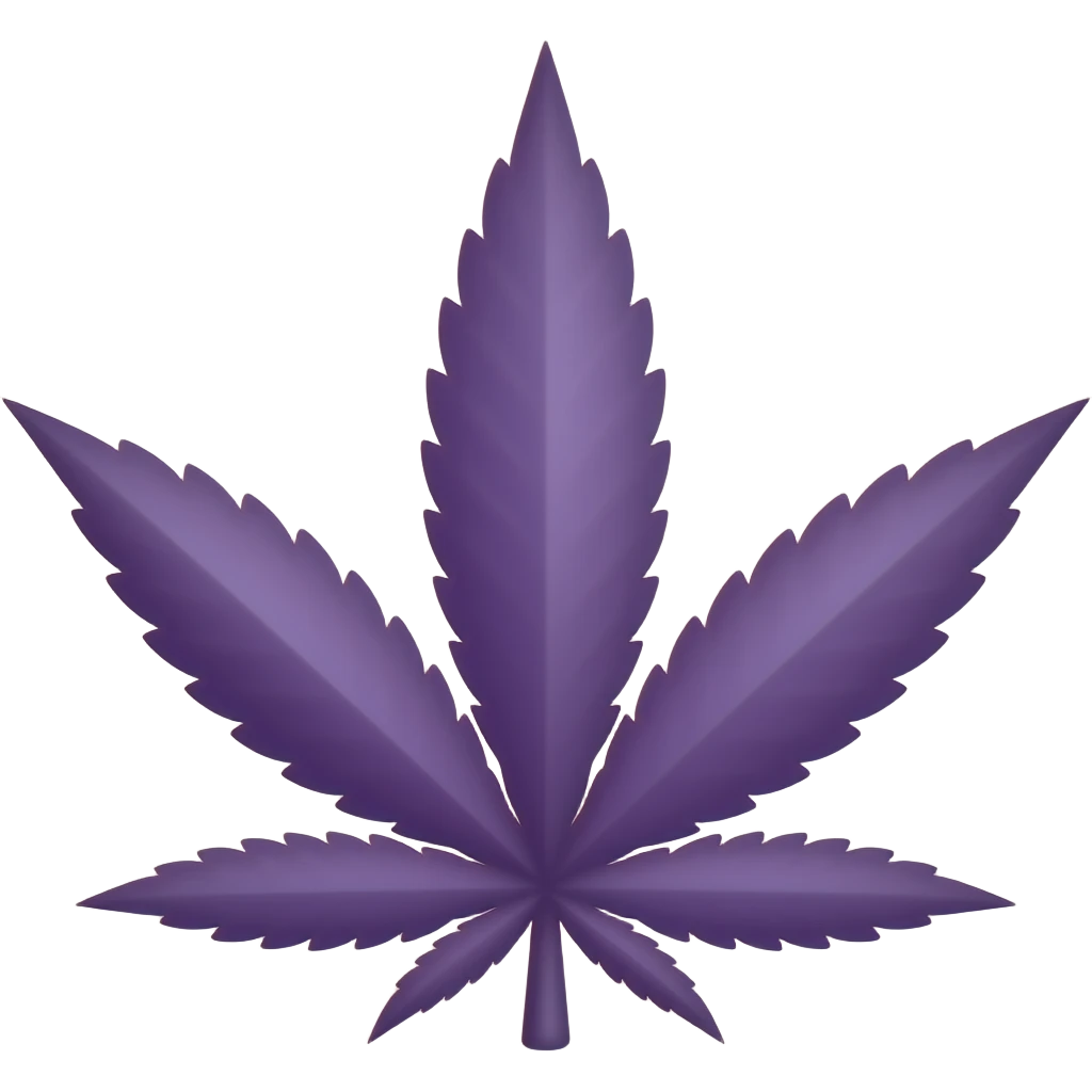 purple cannabis emoji