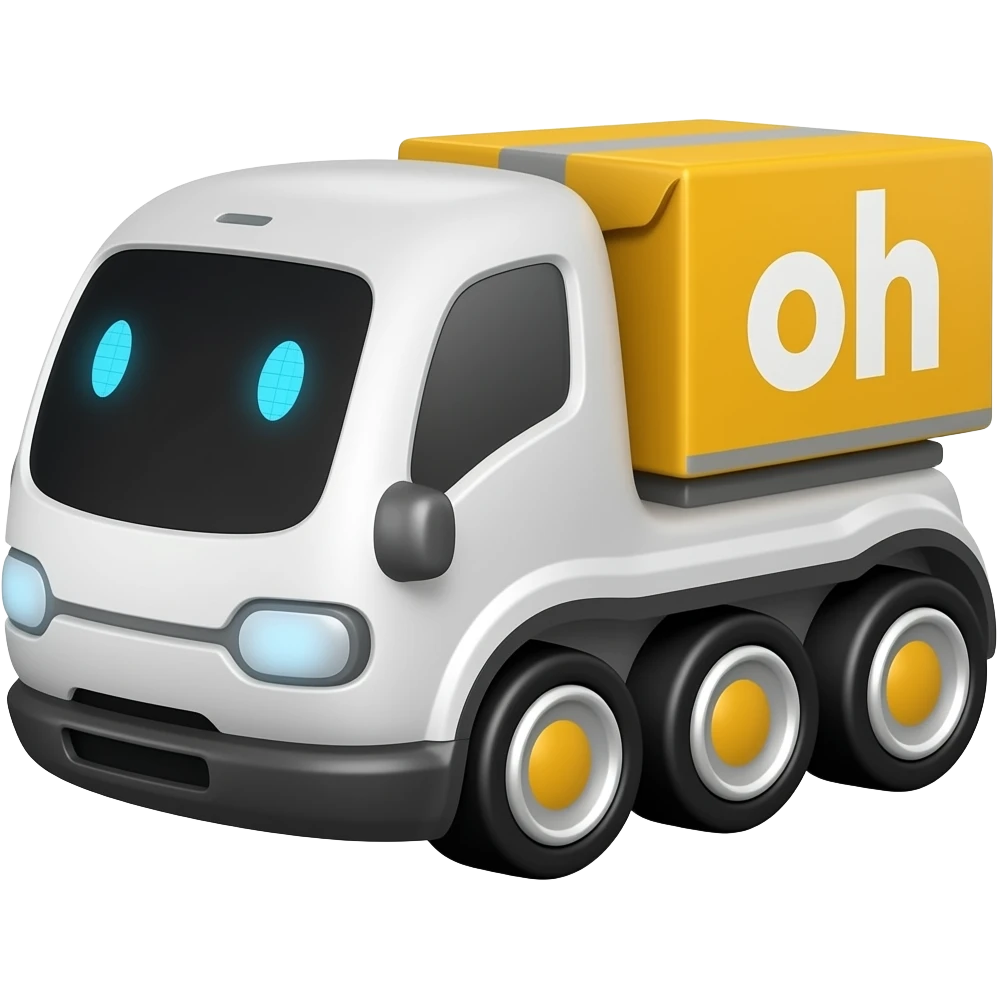 Delivery robot emoji