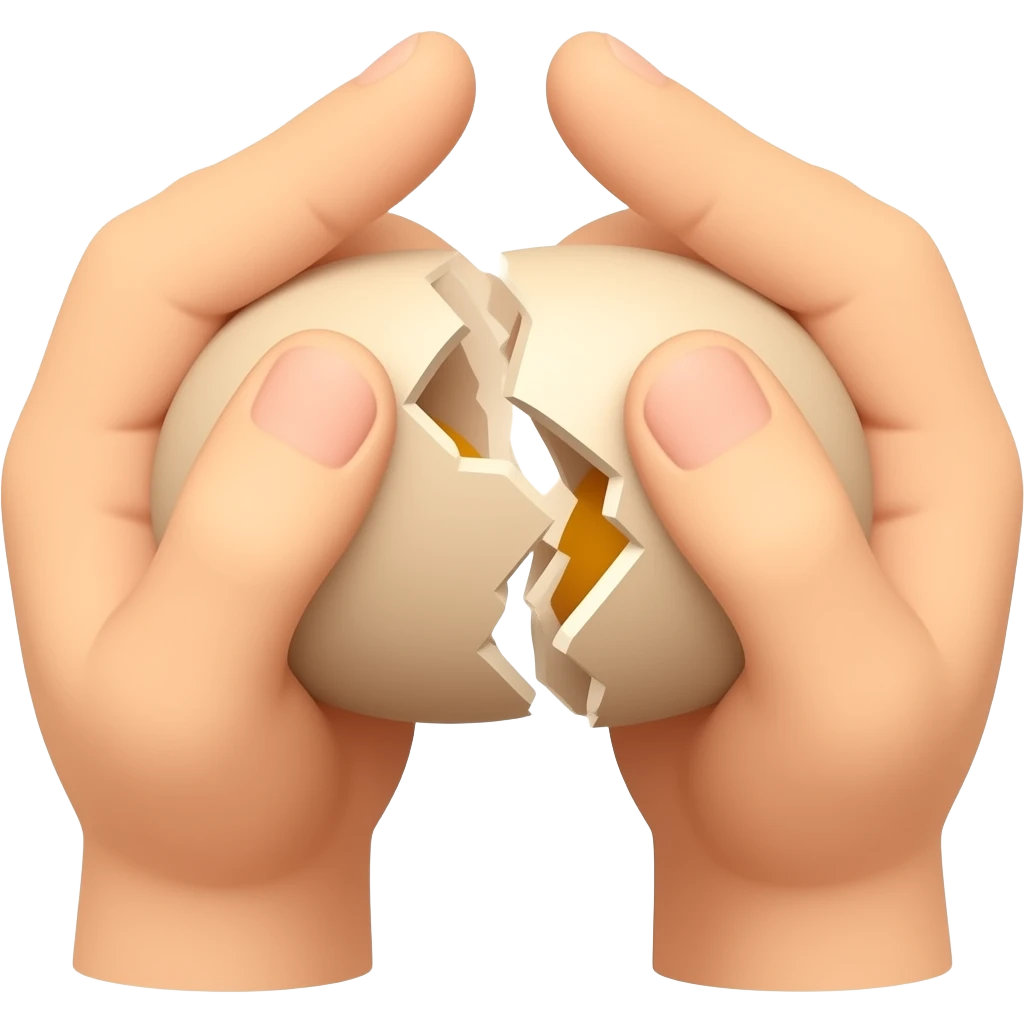 to crack two eggs emoji