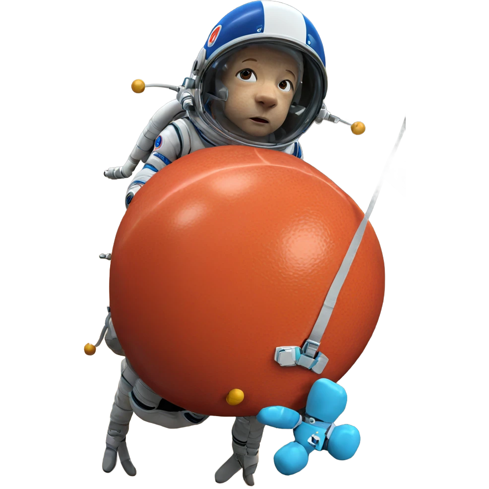 realistic spacesuit in isolation emoji