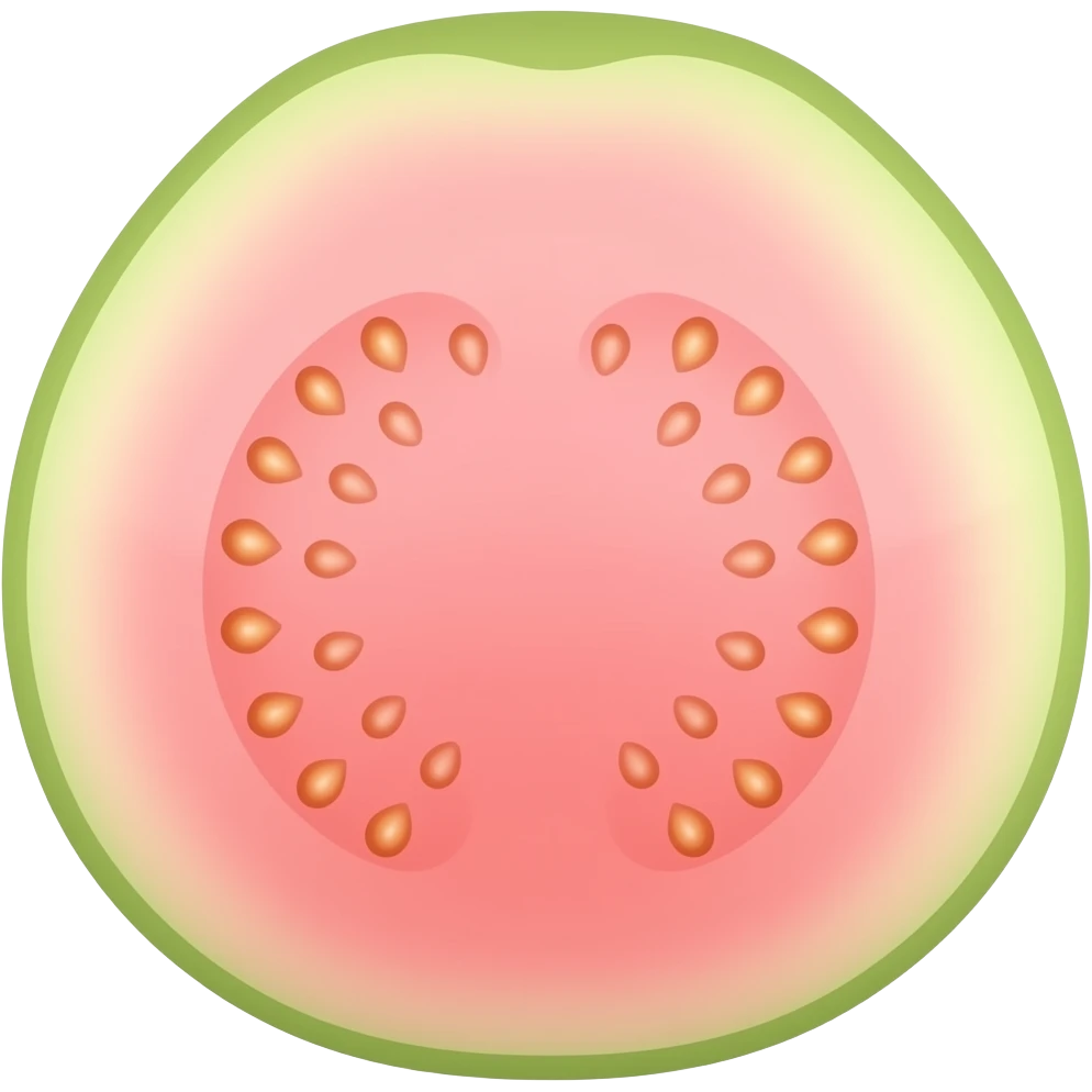 pink guava emoji