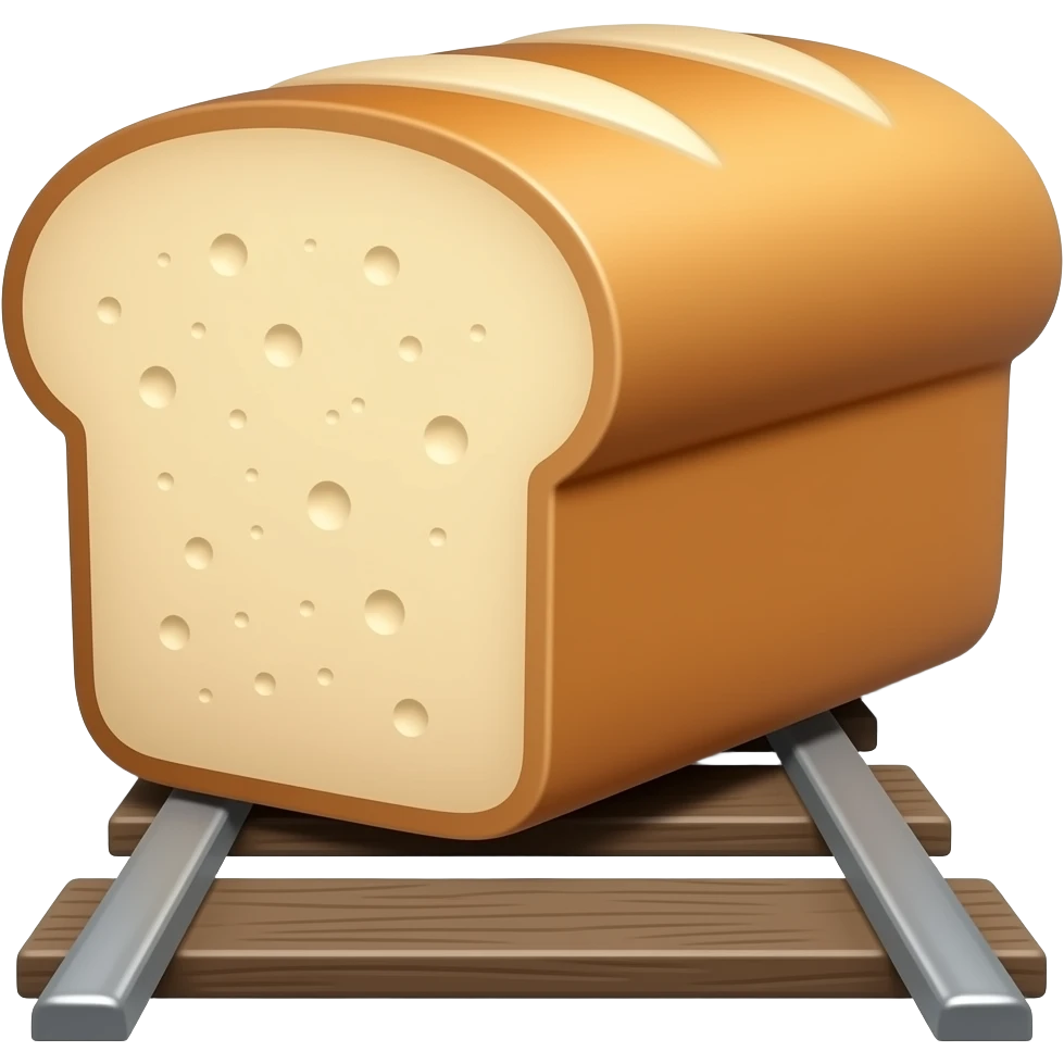 Bread on a rail emoji