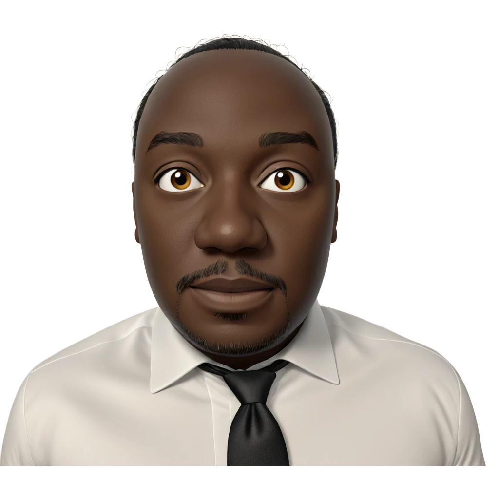 male portrait in white shirt emoji
