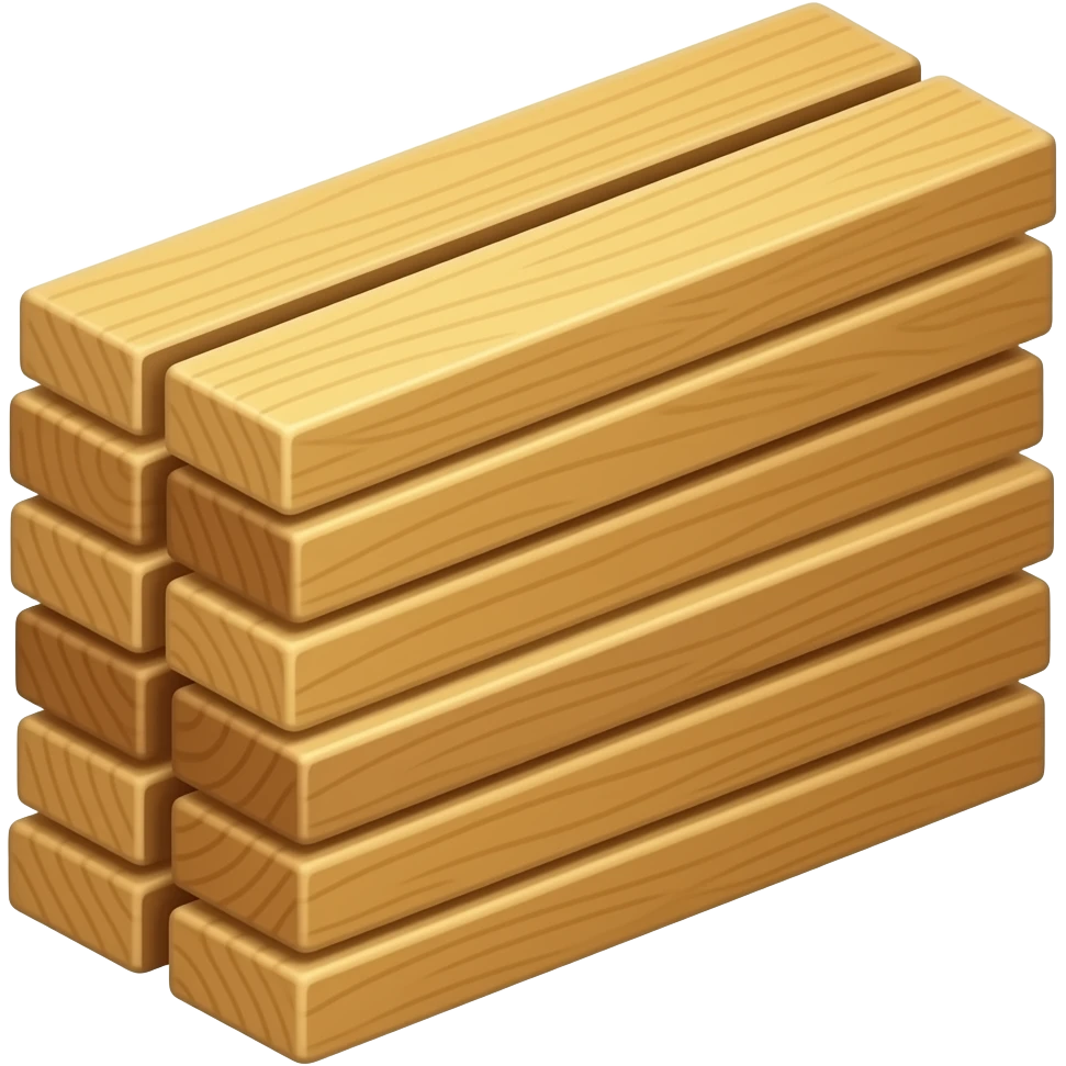 planks emoji, cartoon style, dark colours, thick black stroke panel emoji