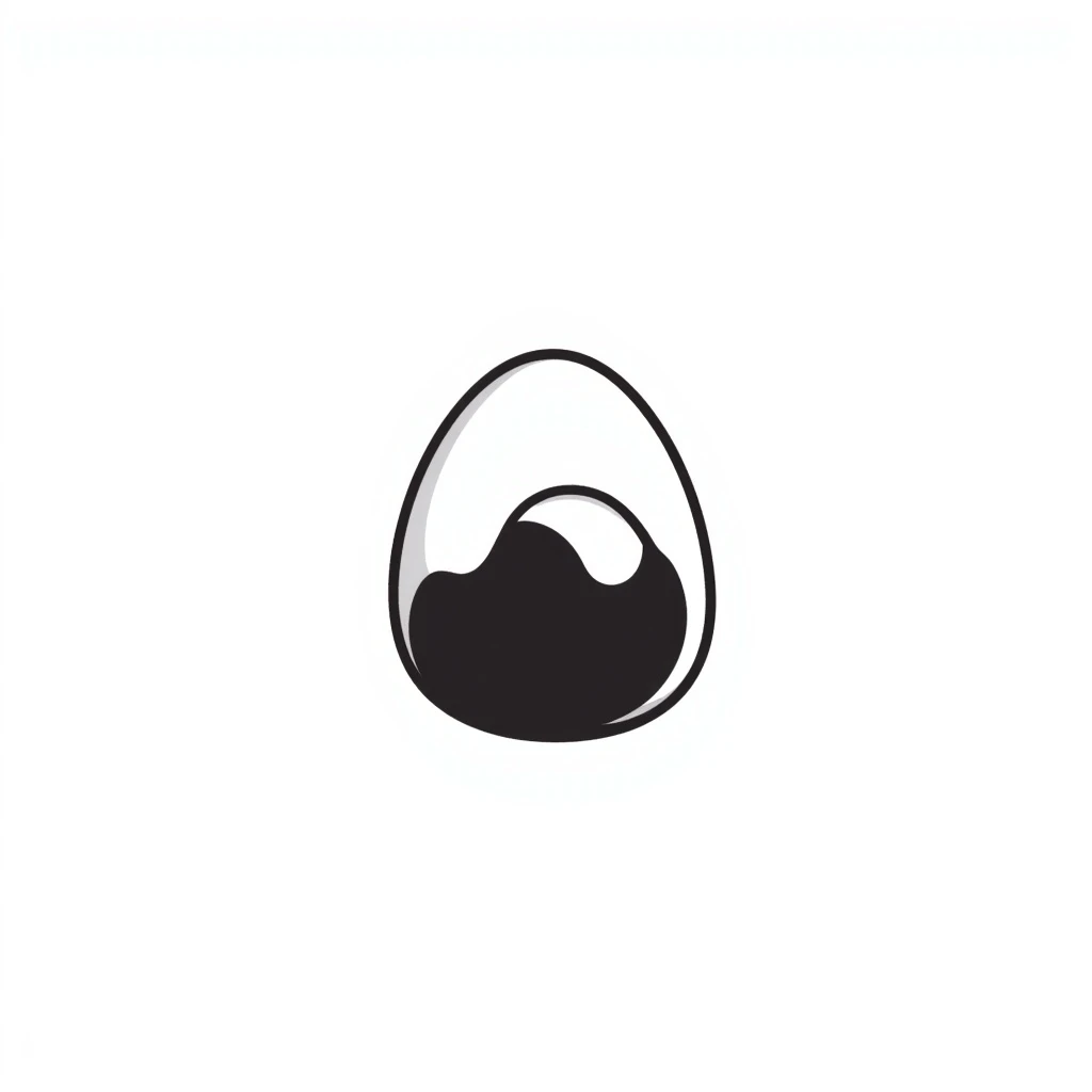 simple egg emoji