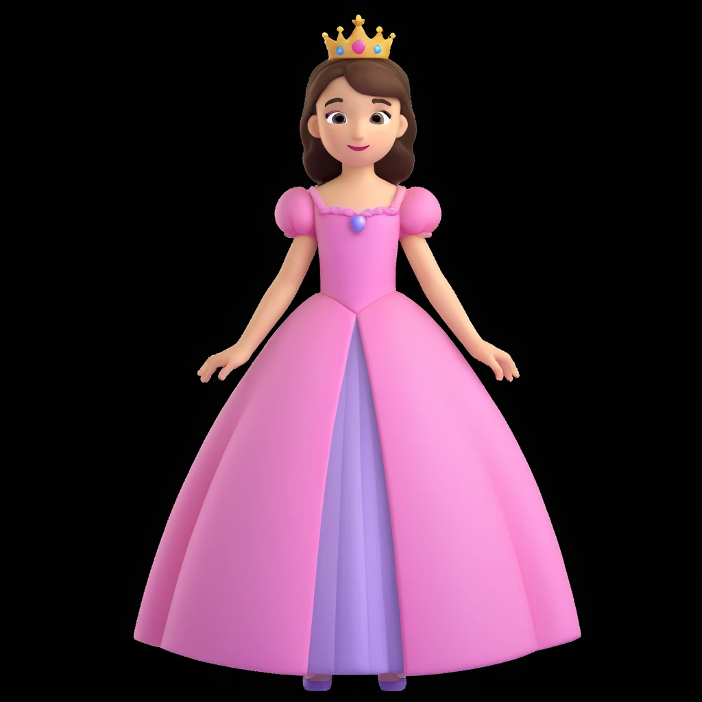 girls in a princess dress emoji