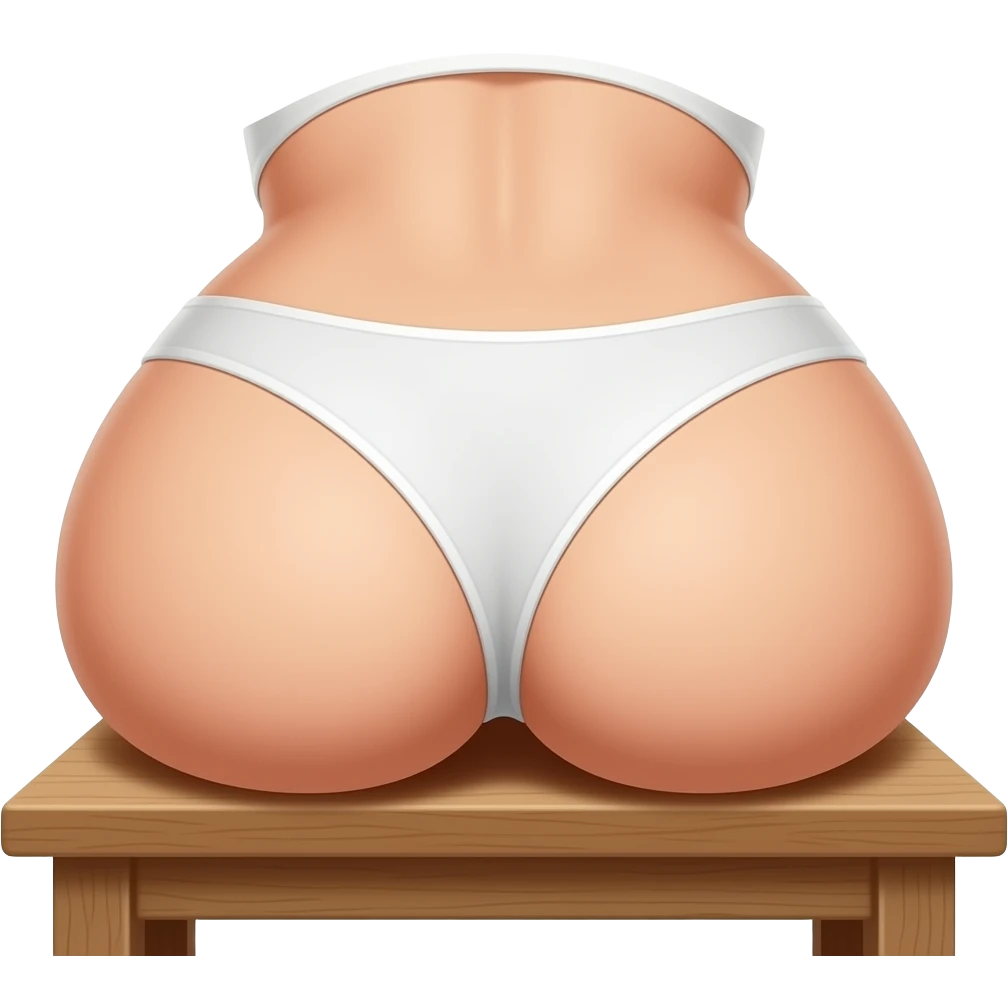 Pośladki na stole emoji